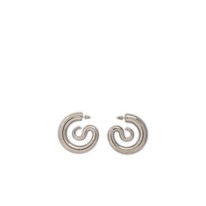 Panconesi Silver 'Serpent Hoops Medium' Earrings Women